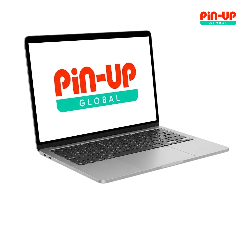 Pin-Up casino desktop app interface showing roulette, slots, and table games on Windows and MacOS computers