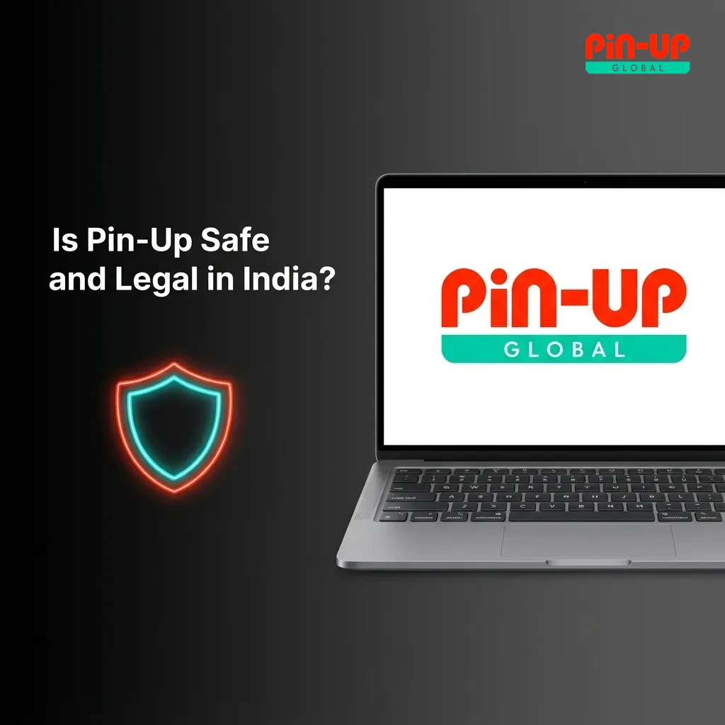 Pin-Up betting platform with Curacao license badge and security features for Indian users