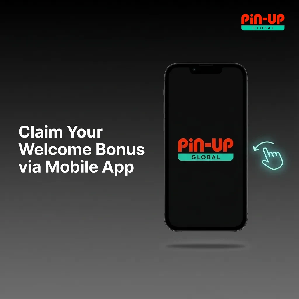Mobile app registration screen showing welcome bonus claim process with deposit and bonus activation steps