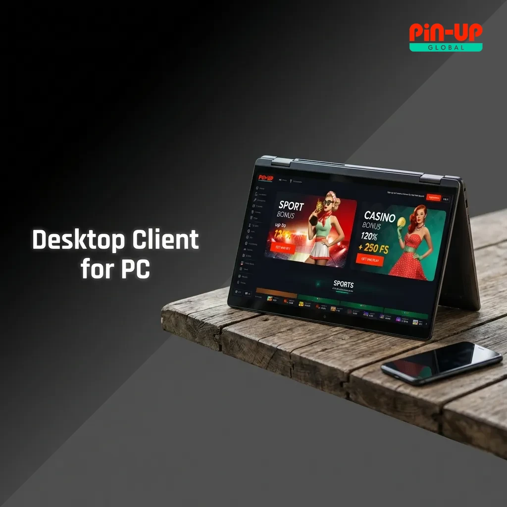 Desktop client installation interface showing Windows and macOS download options for PC users