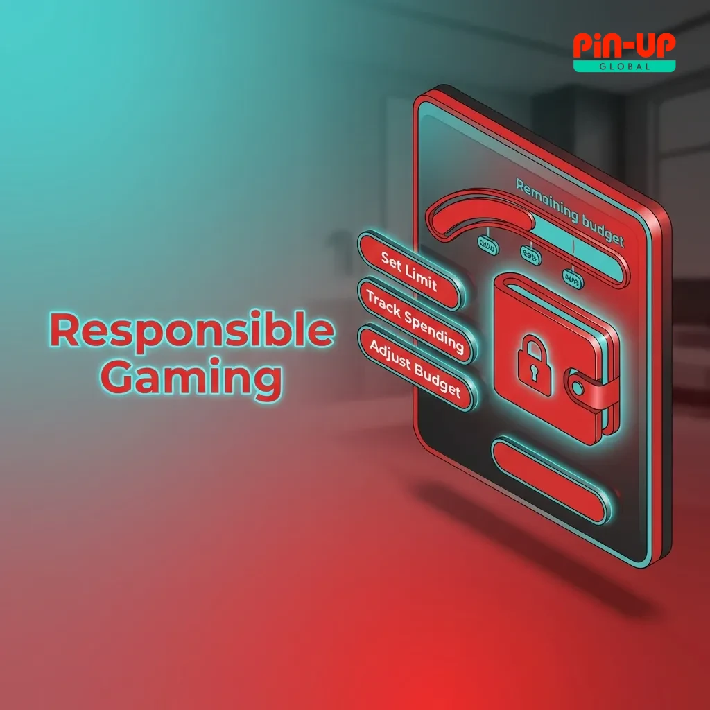 Pin-Up responsible gaming tools including deposit limits, self-exclusion, and activity monitoring features