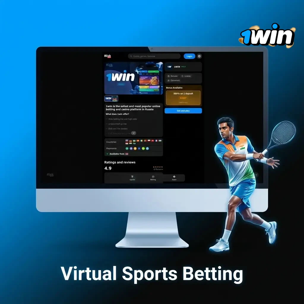 Virtual sports betting on 1win featuring football, cricket, horse racing and basketball with RNG-based outcomes available 24/7